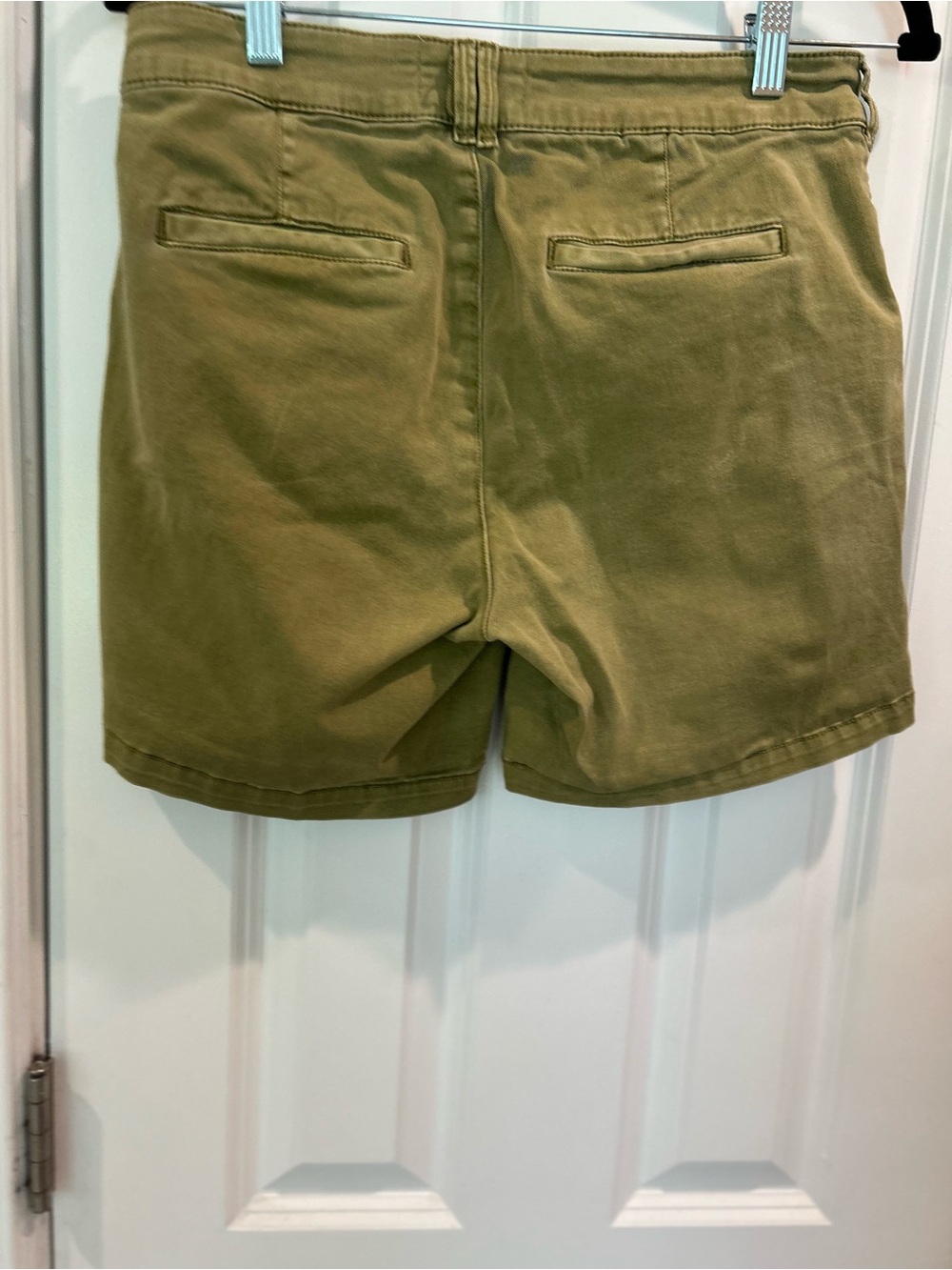 Anthropologie Olive Green High-Rise Utility Shorts - Picture 5 of 8